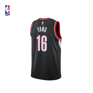 NBA耐克官方NBA开拓者杨瀚森男子速干背心球衣篮球服