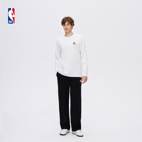 NBA官方正品湖人/勇士/开拓者/火箭球场生活秋冬新款男女长袖上衣 - 图1