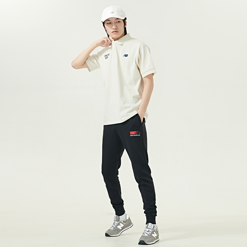 New Balance NB正品奥莱特价清仓男士女士修身长裤舒适休闲运动裤-图2