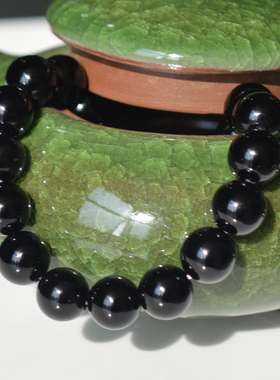 diy手串水晶本命年饰品黑玛瑙