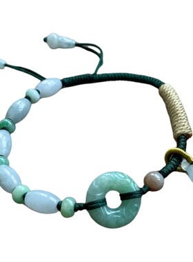 青莲记女天然A货翡翠手链