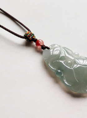 吊坠项链翡翠毛衣链男女玉石