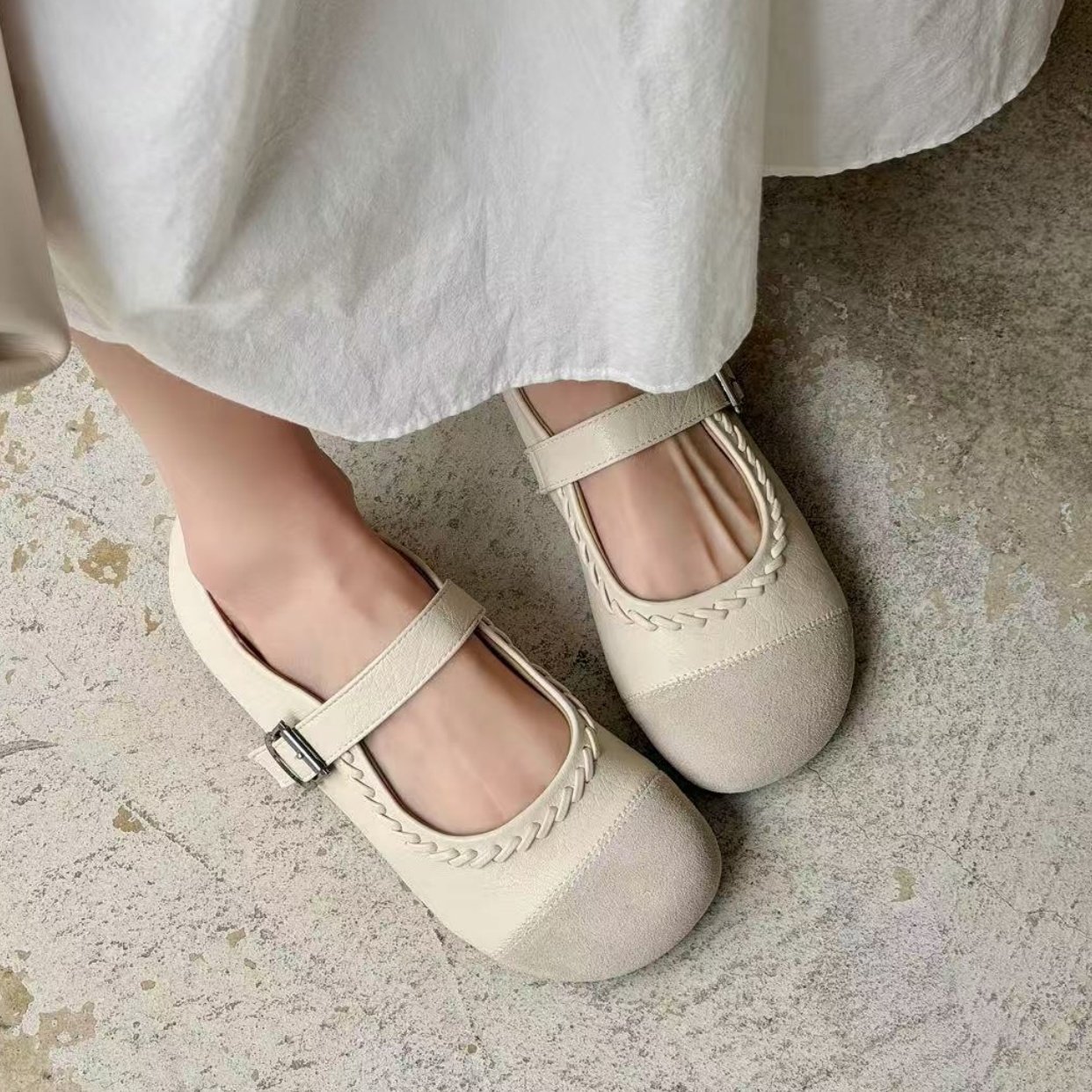 18法式复古玛丽珍鞋女2026年春季新款舒适一字扣软皮浅口平底单鞋,淘宝优惠券,粉丝福利购,淘宝优惠卷