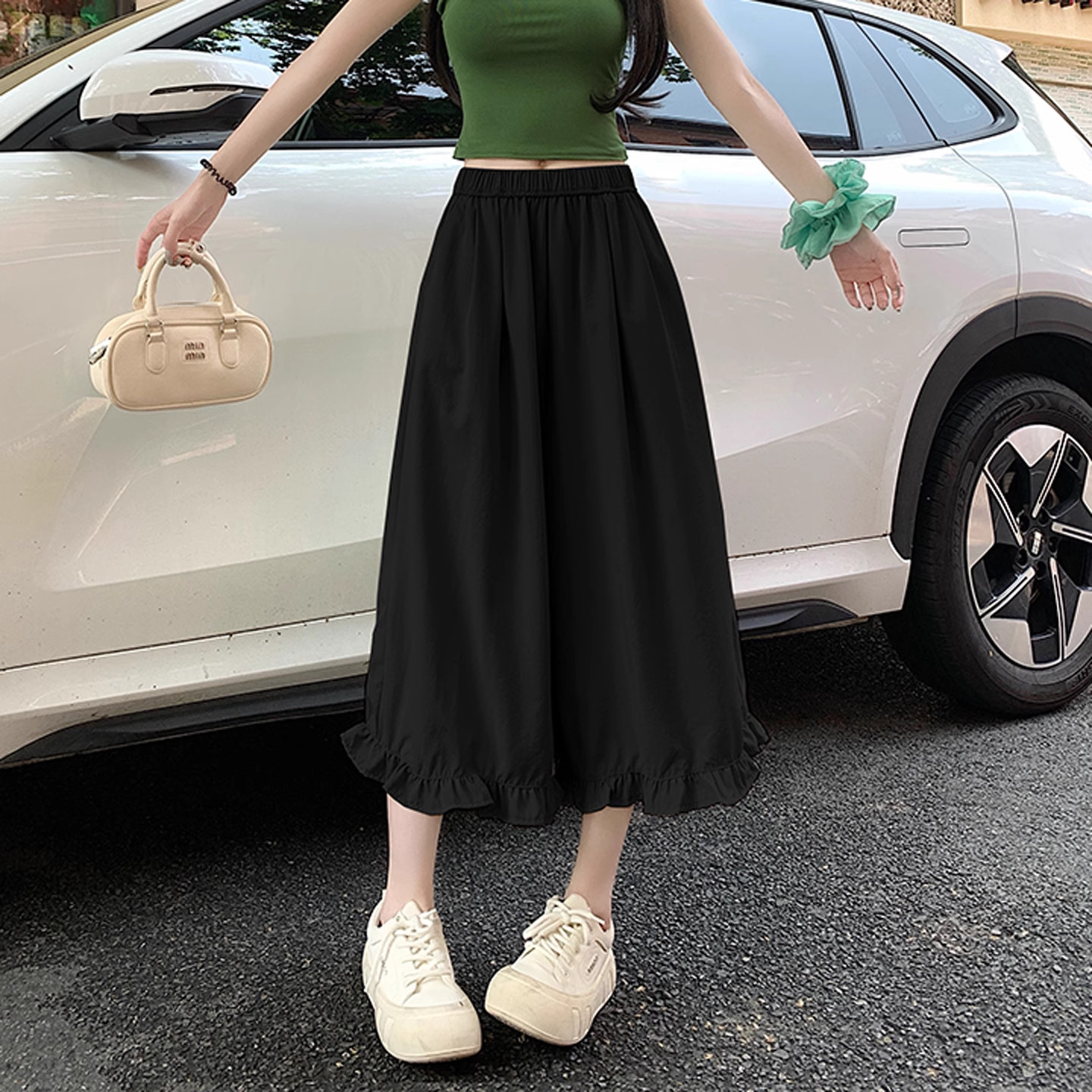 清仓捡漏冰丝速干七分裤子女小个子阔腿裤外穿大码宽松休闲八分裤,淘宝优惠券,粉丝福利购,淘宝优惠卷