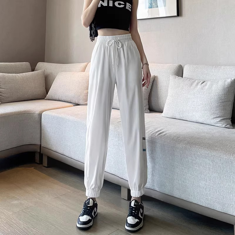 清仓捡漏冰丝运动裤女防晒裤子凉凉束脚九分速干防蚊哈伦休闲女裤,淘宝优惠券,粉丝福利购,淘宝优惠卷