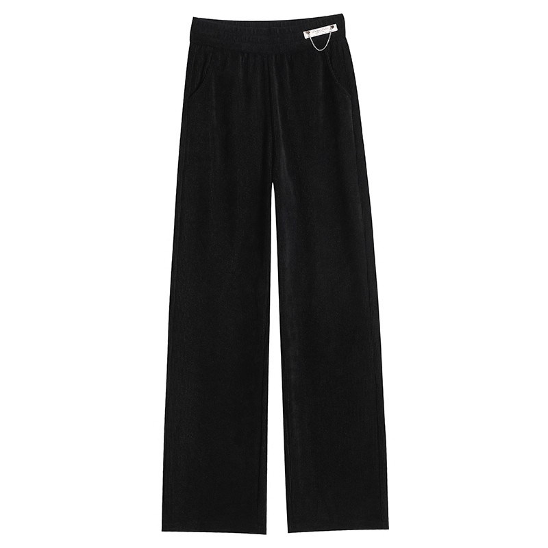 清仓捡漏雪尼尔阔腿裤女秋冬大码小个子高腰加绒加厚灯芯绒直筒裤,淘宝优惠券,粉丝福利购,淘宝优惠卷