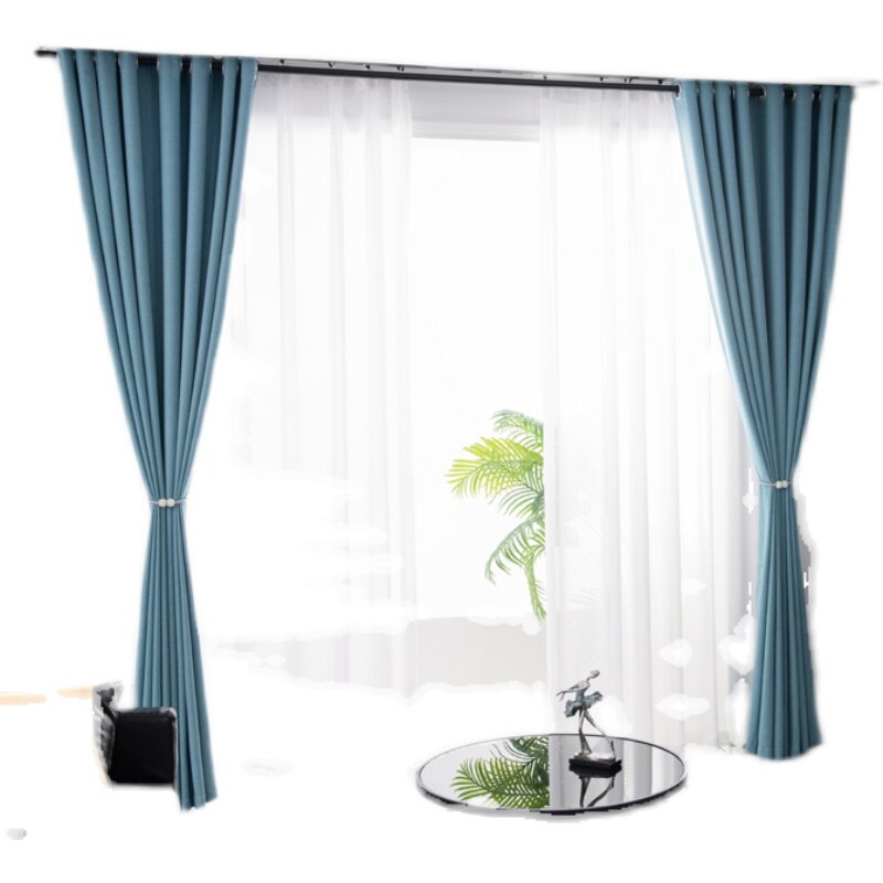 定制窗帘棉麻薄半遮光纯色简约大气卧室客厅隔断阳台透光书房新款,淘宝优惠券,粉丝福利购,淘宝优惠卷