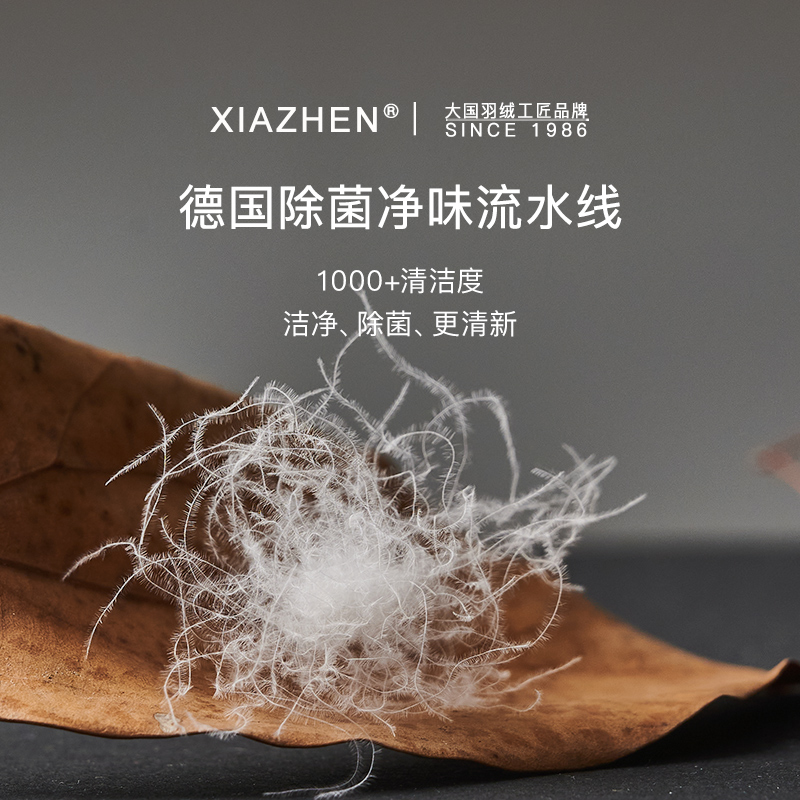 霞珍羽绒被95白鹅绒春秋被双人冬被五星级酒店被子四季被抗菌被芯