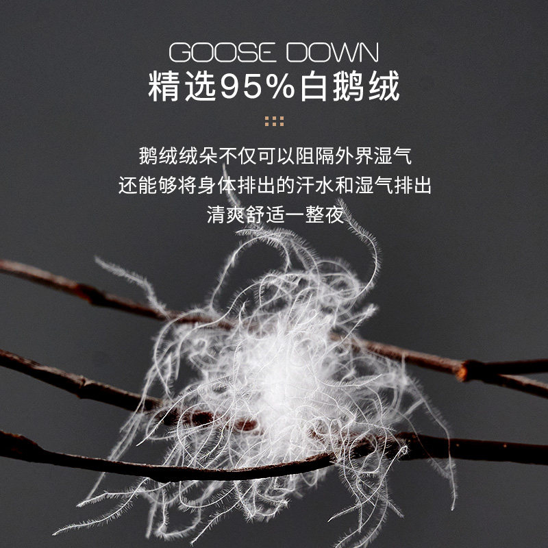 霞珍羽绒被夏凉被可水洗白鹅绒被子夏季被子机洗被芯单双人薄被子