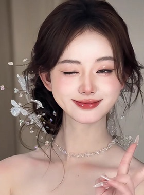 新款超仙森系新娘头饰