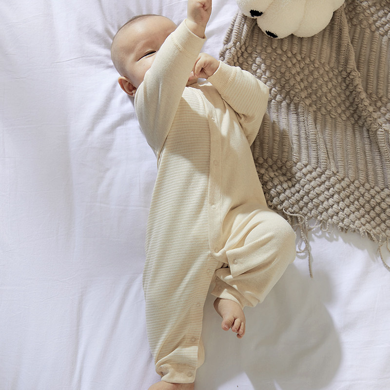 新生儿宝宝纯棉连体衣婴儿睡衣哈衣爬服家居服内穿打底备产男女童