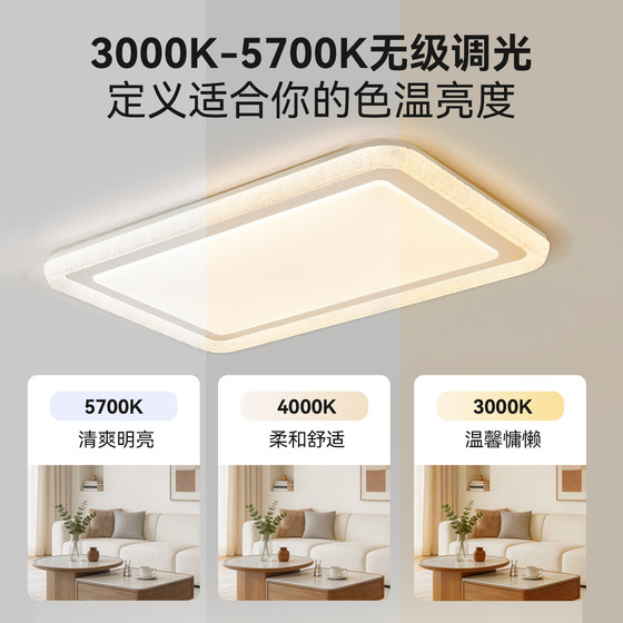 Foshan Lighting Full Spectrum Eye Protection LED Ceiling Lamps Living Room Bedroom Dining Room Study Intelligent Control Whole House Set