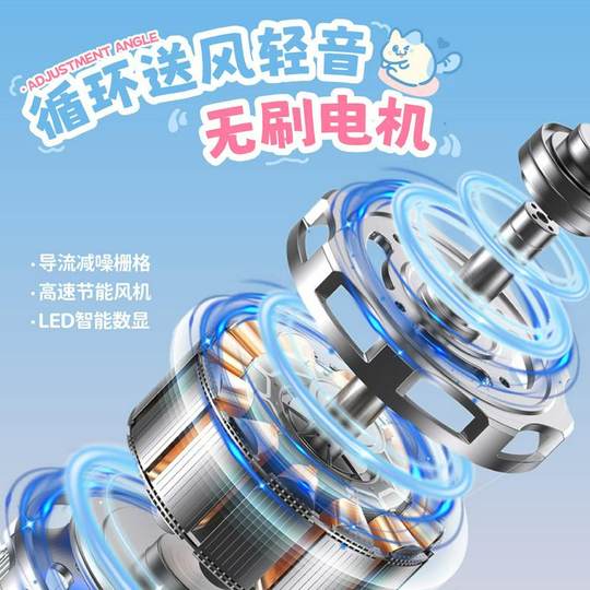 Katzen-Desktop-Kleinventilator, USB-Aufladung, tragbar, für den Außenbereich