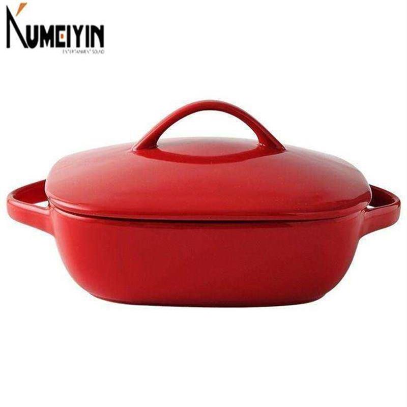 Baking bowl double ears cheese casserole baking dish with - 图1