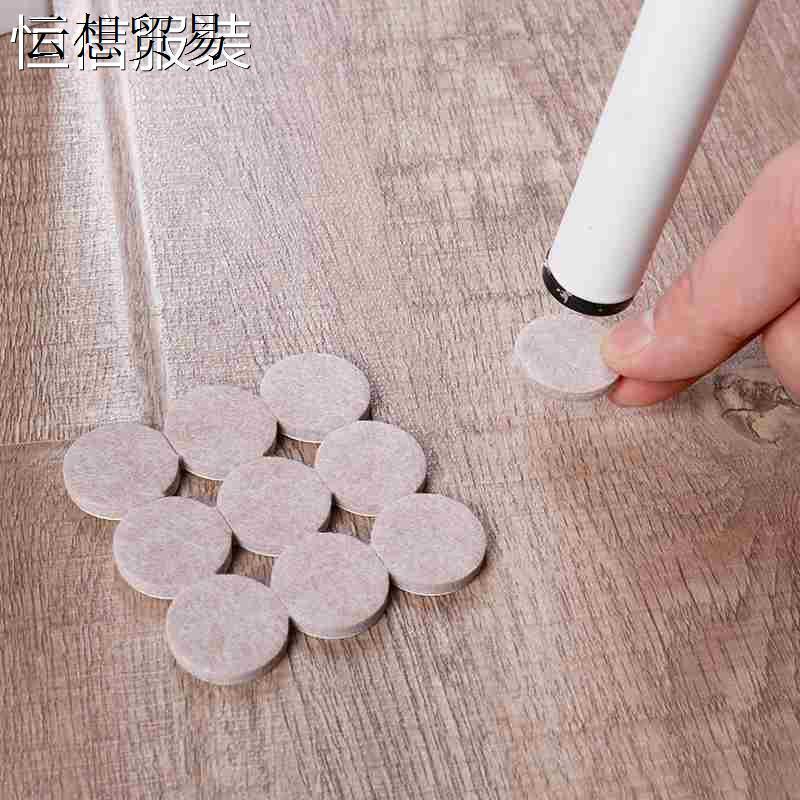 18-128 pcs Felt Chair Leg Pads 5mm Thick Floor Scratch Prot - 图0