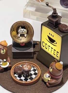 coffee角落装饰小摆件桌面礼物咖啡厅文艺暖心礼物 家居面包装饰