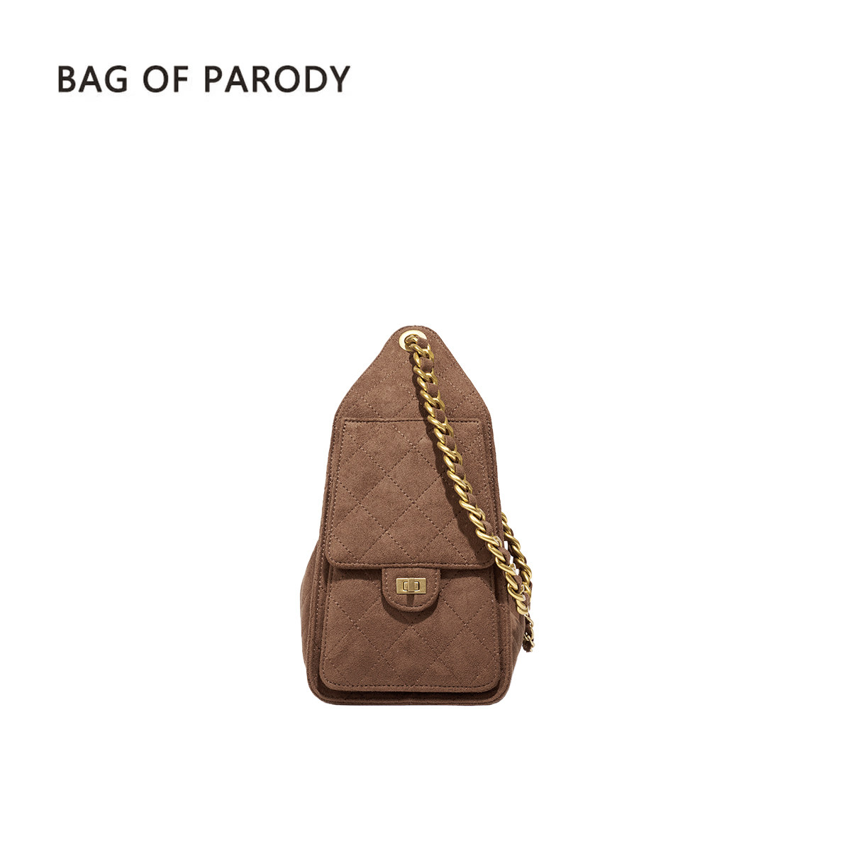 bag of parody菱格链条包手提款2025秋冬新款百搭小众单肩包