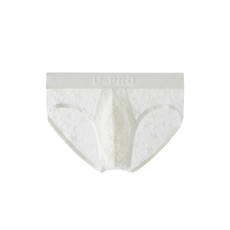 UPRO柚璞男士蕾丝内裤黑白高弹三角内裤男内衣,淘宝优惠券,粉丝福利购,淘宝优惠卷