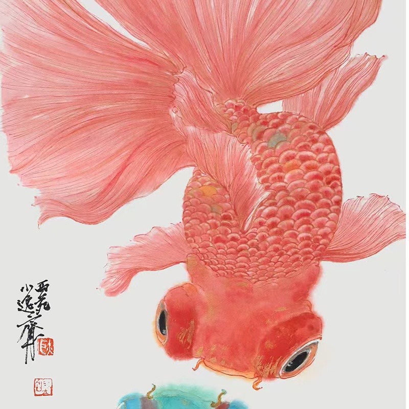 定制纯手绘创意国画 金玉满堂水墨画 客厅挂画办公室新中式装饰画