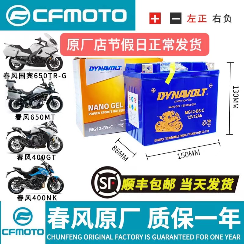 春风ST狒狒150NK250SR250NK400NK450SR650NK国宾700CLX800MT电瓶 - 图2