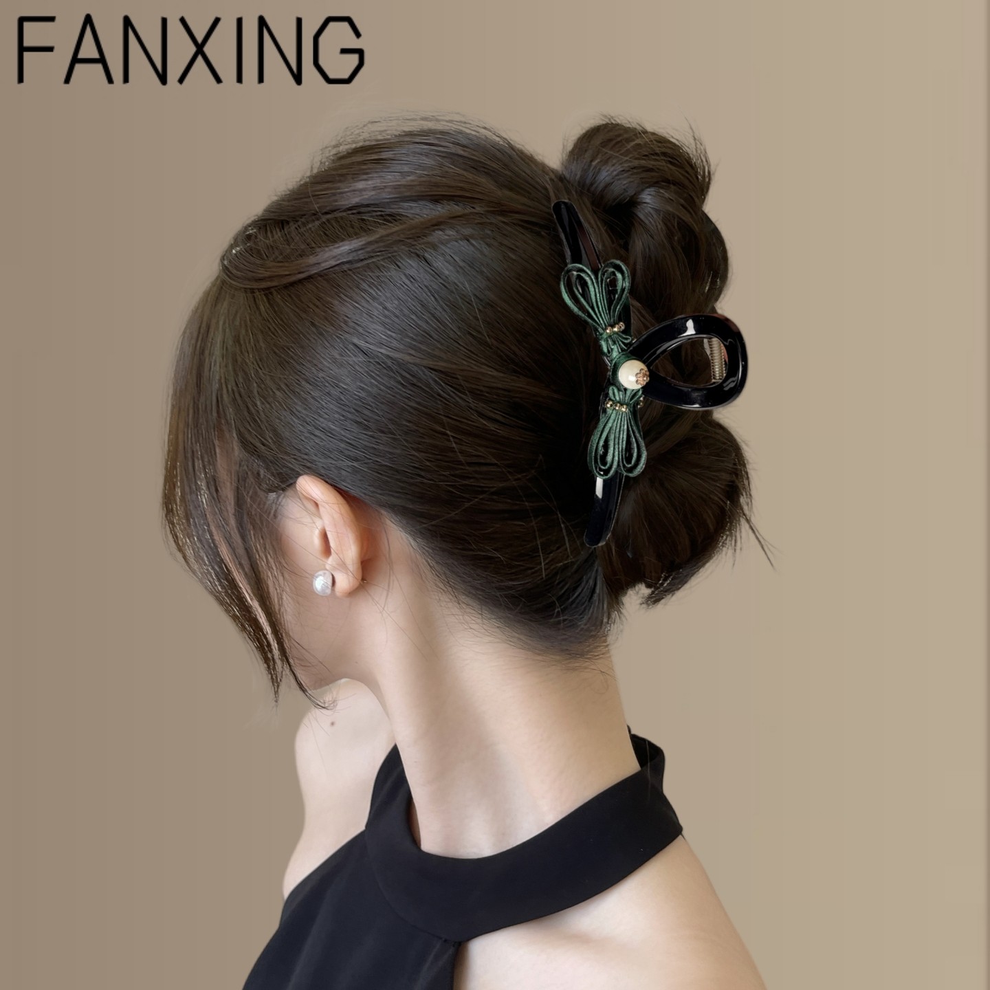 新中式国风大号发量多抓夹气质发夹高级感古风鲨鱼夹旅行发卡,淘宝优惠券,粉丝福利购,淘宝优惠卷