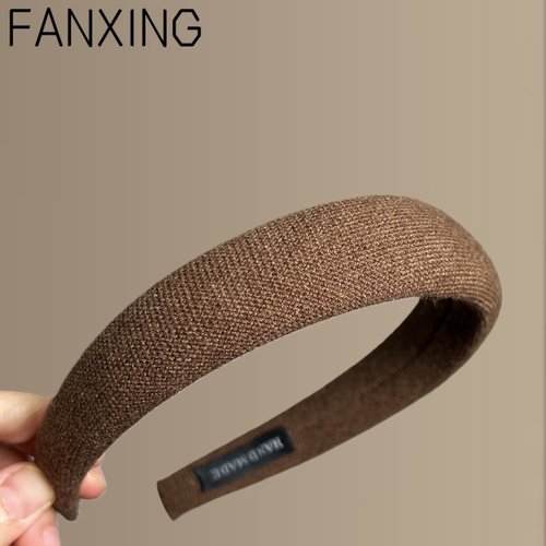 【焦糖奶咖】甜美海绵高颅顶发箍法式针织头箍日常旅行发卡洗脸 - 图0