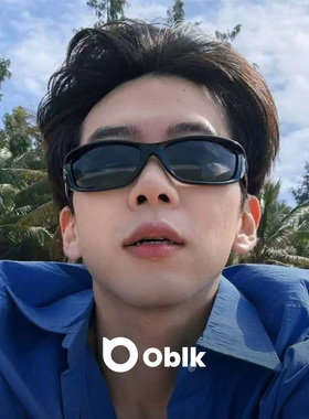 户外徒步高级感防晒偏光发箍墨镜