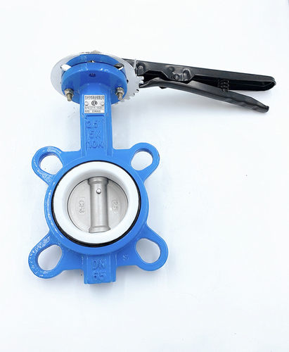 D71X-16手动手柄蝶阀对夹球墨铸铁304四氟不锈钢板DN50 80 100150 - 图3