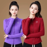 Флисовая демисезонная спортивная быстросохнущая куртка для спортзала с молнией, для бега, облегающий крой, осенний сезон