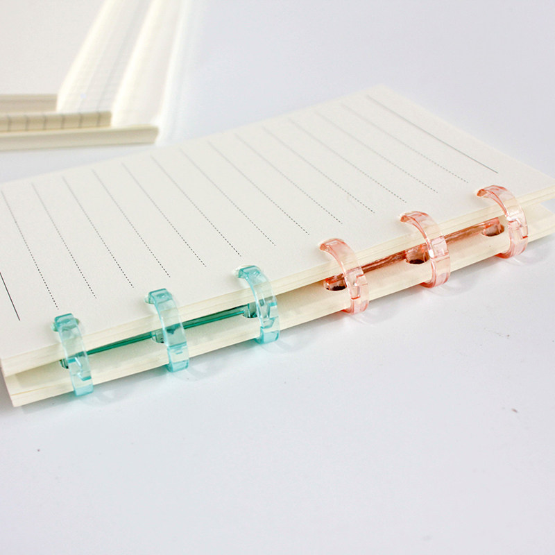 3孔活页夹diy外壳封面装订夹活页扣环可拆卸夹透明6孔9孔活页本夹,淘宝优惠券,粉丝福利购,淘宝优惠卷