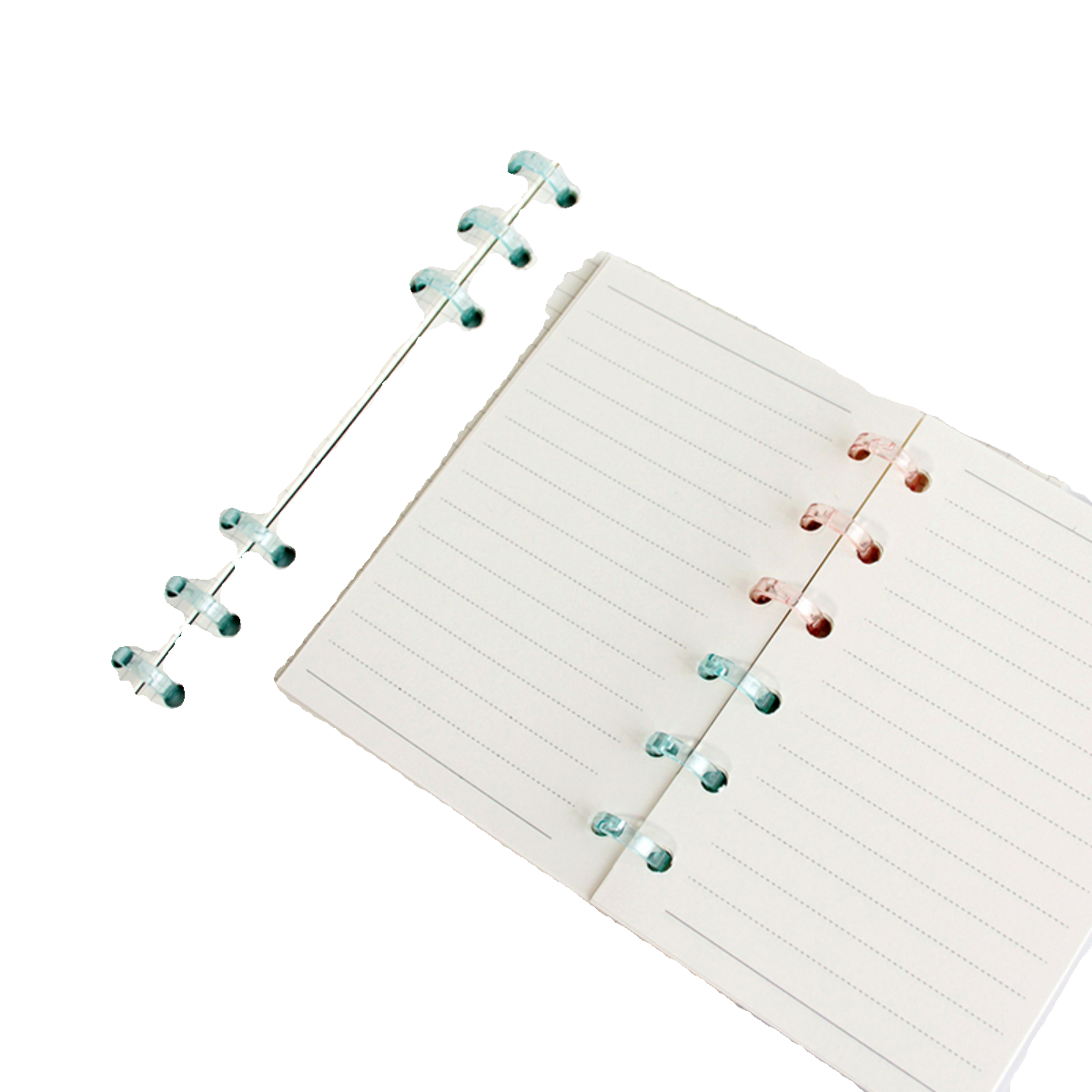 3孔活页夹diy外壳封面装订夹活页扣环可拆卸夹透明6孔9孔活页本夹,淘宝优惠券,粉丝福利购,淘宝优惠卷