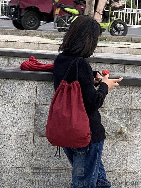 抽绳双肩包帆布束口背包轻便简易旅行袋健身青少年男女儿童背包,淘宝优惠券,粉丝福利购,淘宝优惠卷