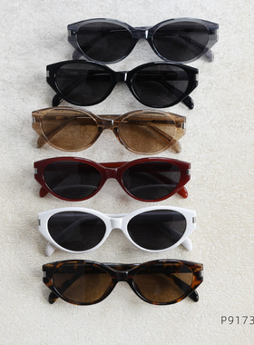 P9173新款韩系TR90猫眼偏光太阳眼镜潮男女网红街拍时尚墨镜防晒