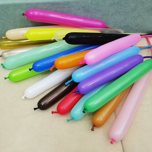 Отправить учебник Таиланд импортирован BK160/260 Длинного воздушного шара черно -белый цветочный животный форма 360 волшебный шар