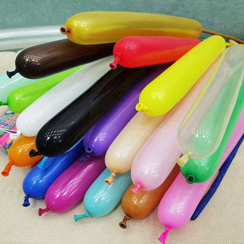 Отправить учебник Таиланд импортирован BK160/260 Длинного воздушного шара черно -белый цветочный животный форма 360 волшебный шар