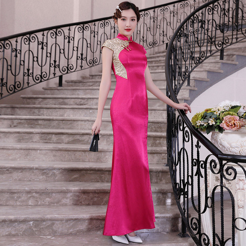 多丽琦改良旗袍女复古长款连衣裙 多丽琦服饰旗袍