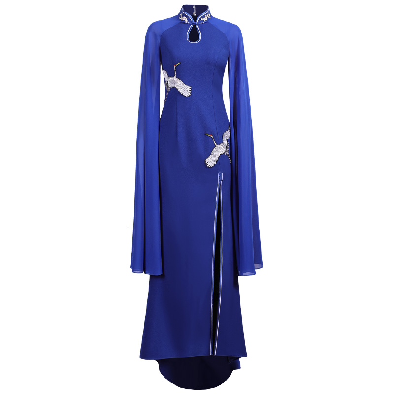 多丽琦旗袍2022年新款演出连衣裙 多丽琦服饰旗袍