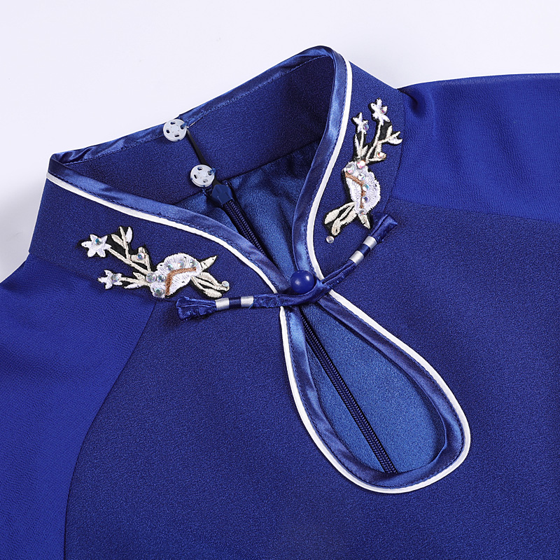 多丽琦旗袍2022年新款演出连衣裙 多丽琦服饰旗袍