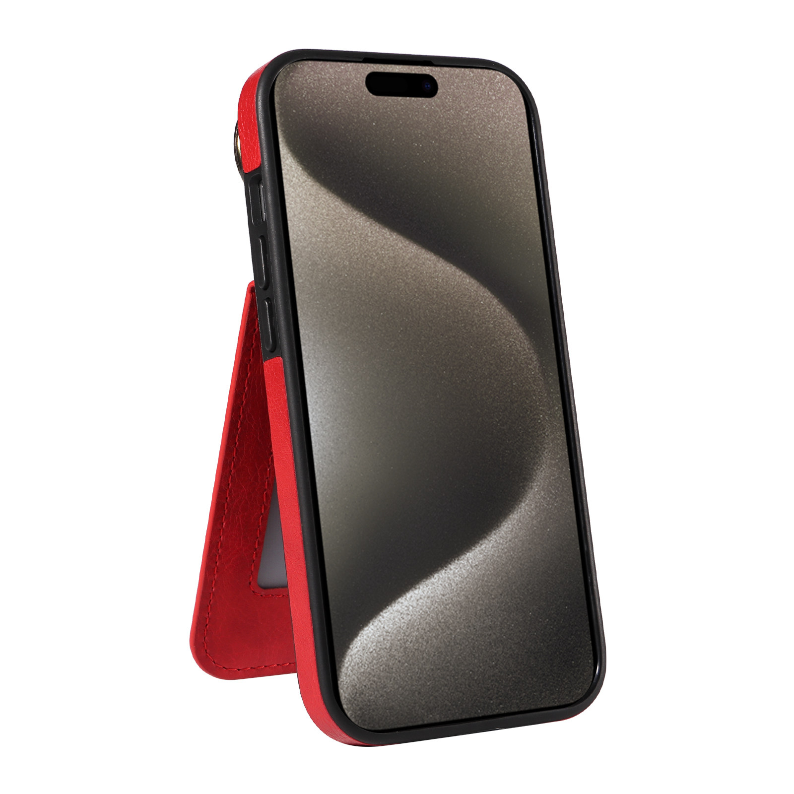 适用苹果15手机壳插卡可支架iphone13Pro max零钱卡包14plus荔枝纹上下开指环扣12手机壳