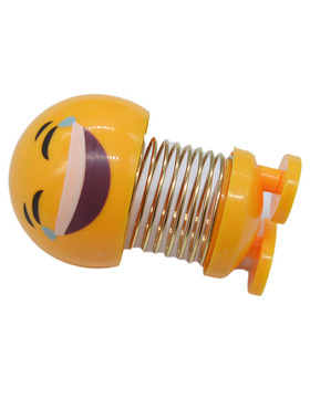 漂亮卡通风汽车弹簧笑脸摇头公仔