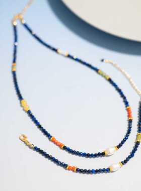 五星织锦国风青金石新中式串珠