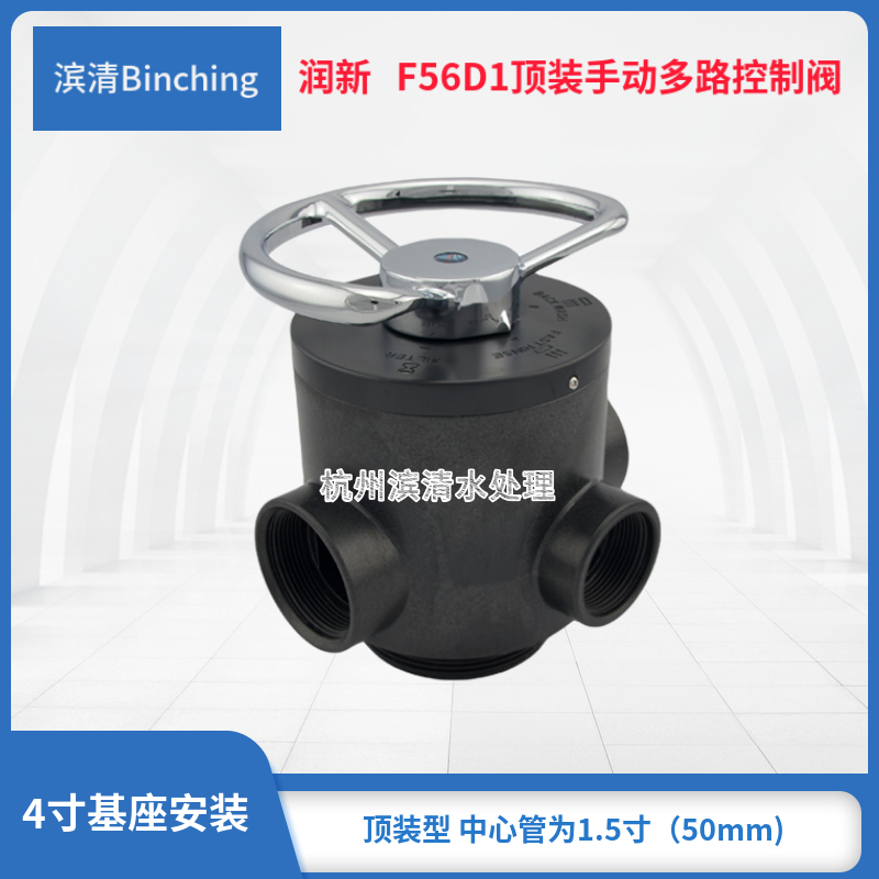 润新F56D（N56D)手动多路阀制水量6-8吨 2寸接口适用砂炭过滤器-图0