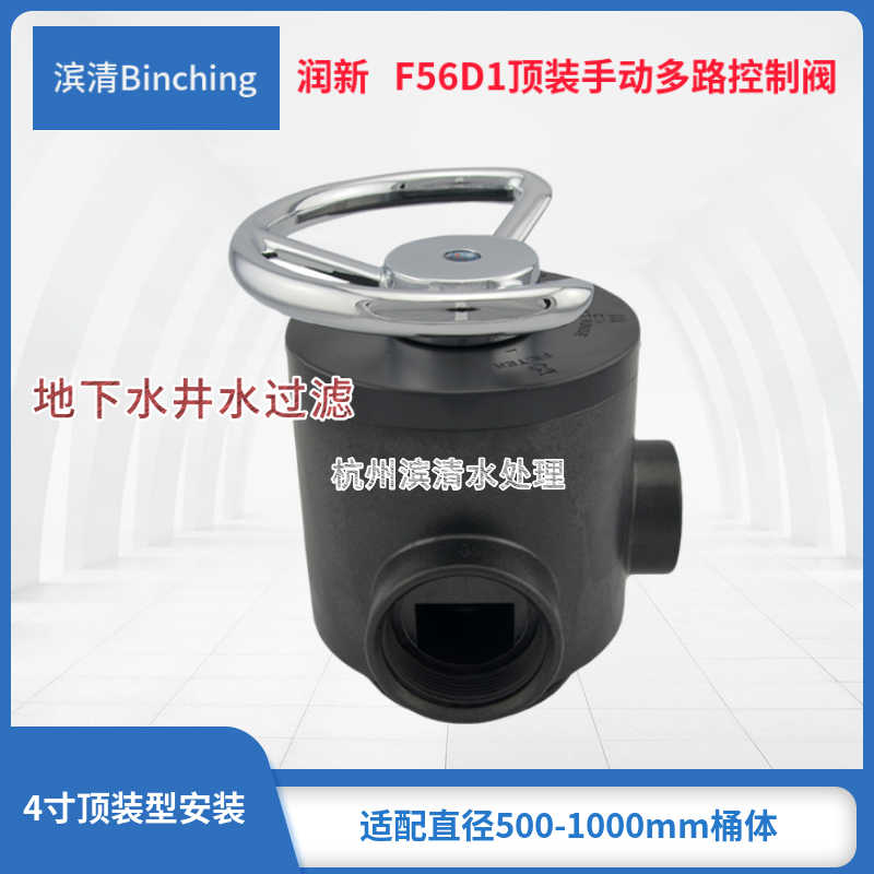 润新F56D（N56D)手动多路阀制水量6-8吨 2寸接口适用砂炭过滤器-图1