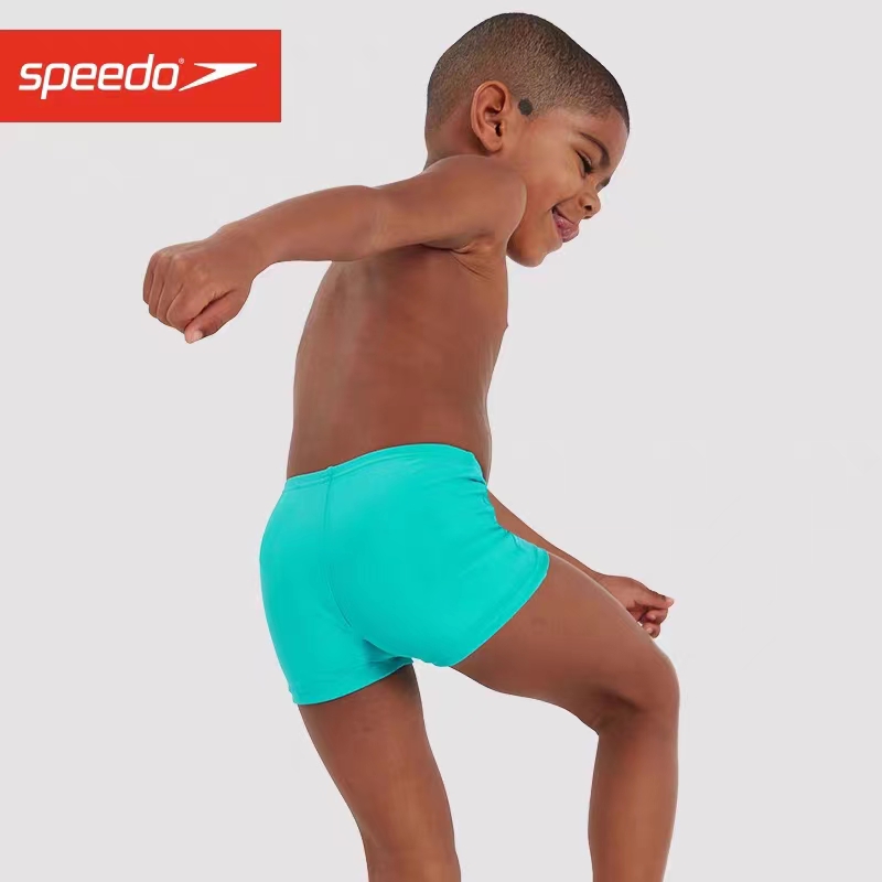 speedo/速比涛儿童平角泳裤男孩舒适耐穿速干抗氯卡通印花23新款 - 图1