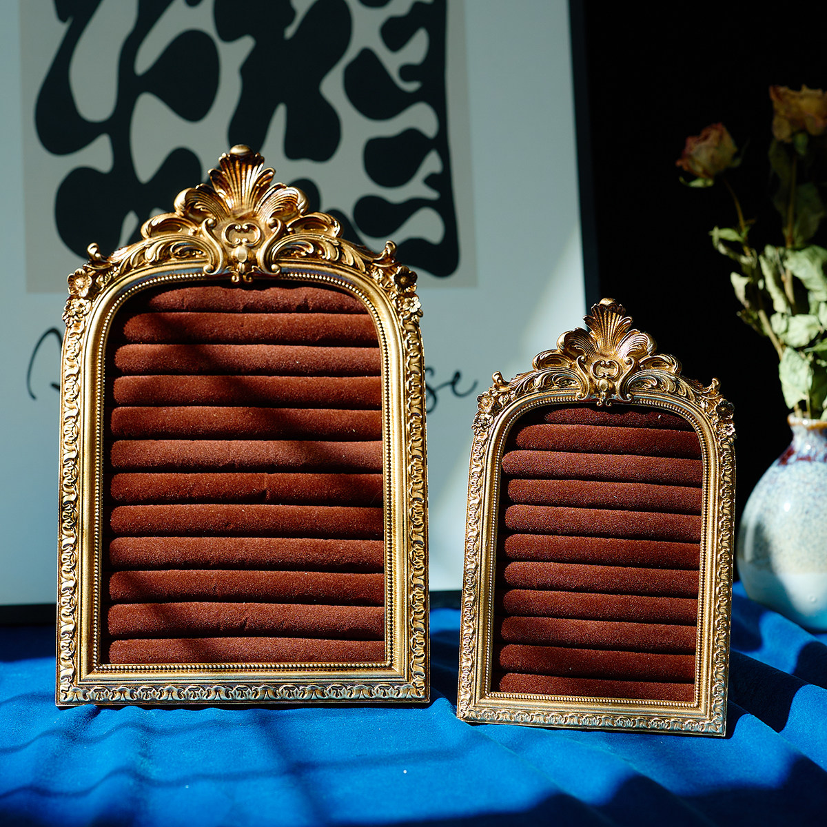 马年欧式复古首饰展示架相框戒指耳环项链饰品收纳架创意拍摄摆件,淘宝优惠券,粉丝福利购,淘宝优惠卷