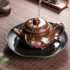 Zisha pot pad large dry brewing pot bearing pot holder Kung Fu tea set small tea tray tea plate accessories tea cup tea pot base