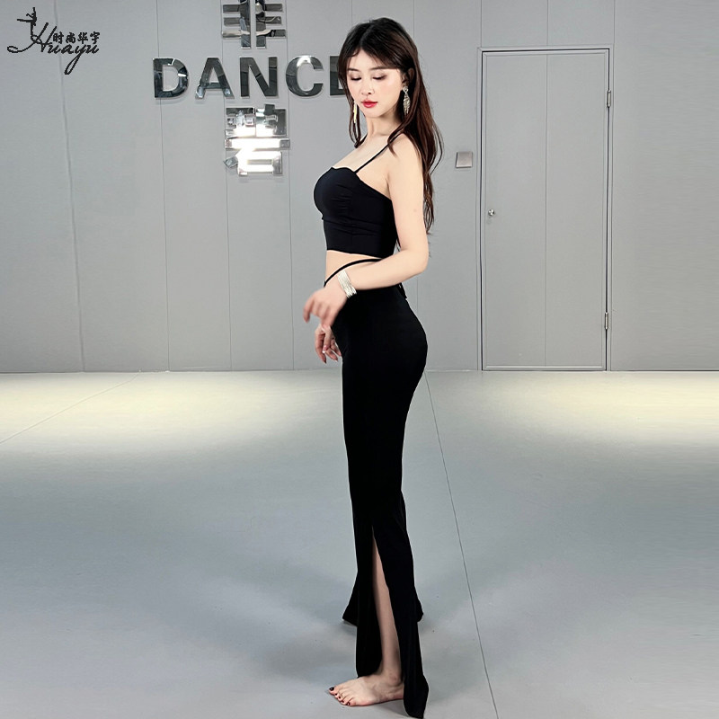 肚皮舞服装裤子新款性感显瘦开叉喇叭裤东方舞蹈莫代尔成人练功裤,淘宝优惠券,粉丝福利购,淘宝优惠卷