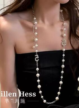 5号宣言仿珍珠项链女2026新爆款轻奢小众精致气质配礼服高级感