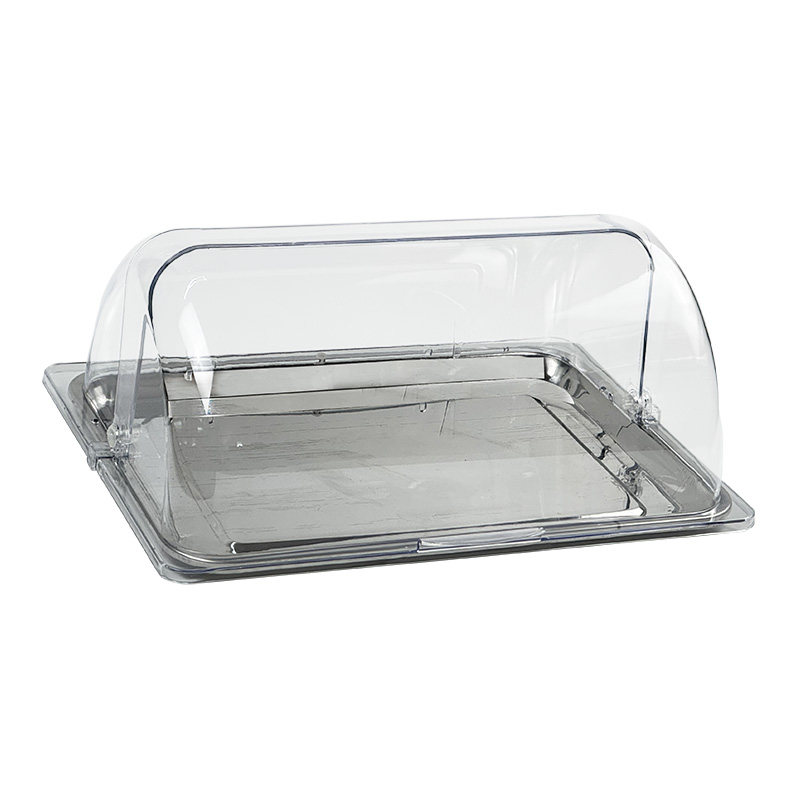 透明翻盖保鲜盖40X30塑料食品罩防尘盖子展示不锈钢托盘盖长方形,淘宝优惠券,粉丝福利购,淘宝优惠卷