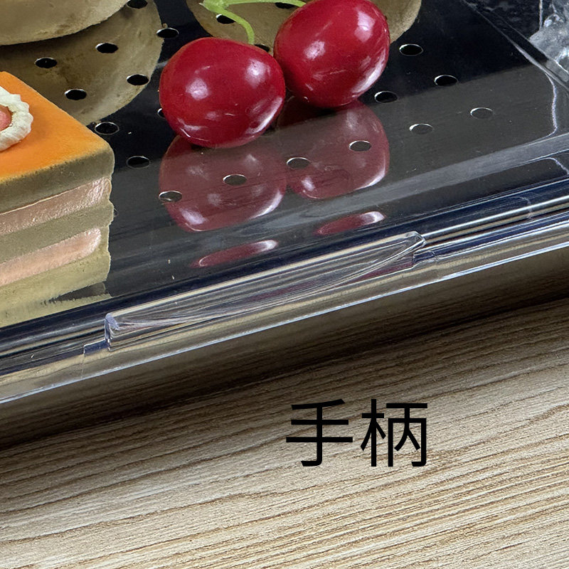 透明翻盖保鲜盖40X30塑料食品罩防尘盖子展示不锈钢托盘盖长方形,淘宝优惠券,粉丝福利购,淘宝优惠卷